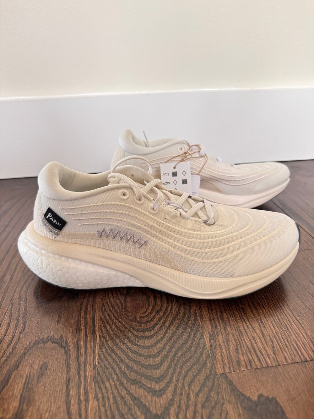 Adidas Supernova 2 x Parley Women Sneakers 8.5 White Silver Running Shoes HP2240